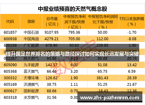 提升国足世界排名的策略与路径探讨如何实现长远发展与突破